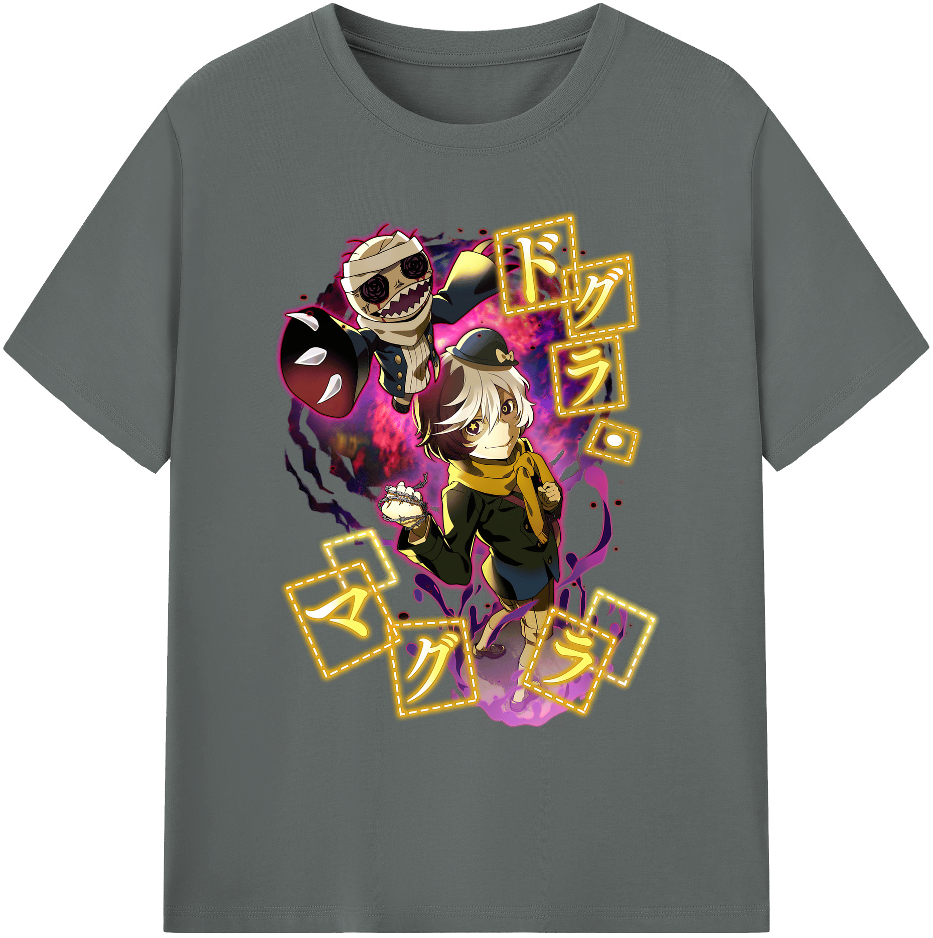 （画像用） 文豪ストレイドッグス Bungo Stray Dogs 綿100％ メンズ半袖Tシャツ｜肌触りやわらか＆通気性